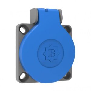 Bemis BY8-1402-2700 16A 220V IP44 Monofaze Yatay Girişli Pano Prizi (2P+E)