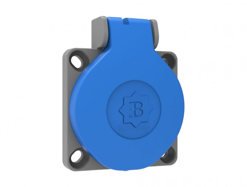 Bemis BY8-1402-2700 16A 220V IP44 Monofaze Yatay Girişli Pano Prizi (2P+E)