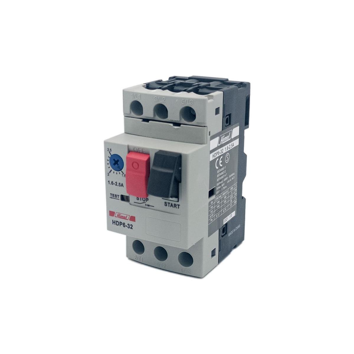 Himel HDP6322P5 1.6–2.5A Termik Manyetik Motor Koruma Şalteri