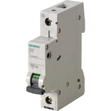 Siemens 5SL6110-7YA 10A C Tipi 1 Kutup 6kA Otomatik Sigorta