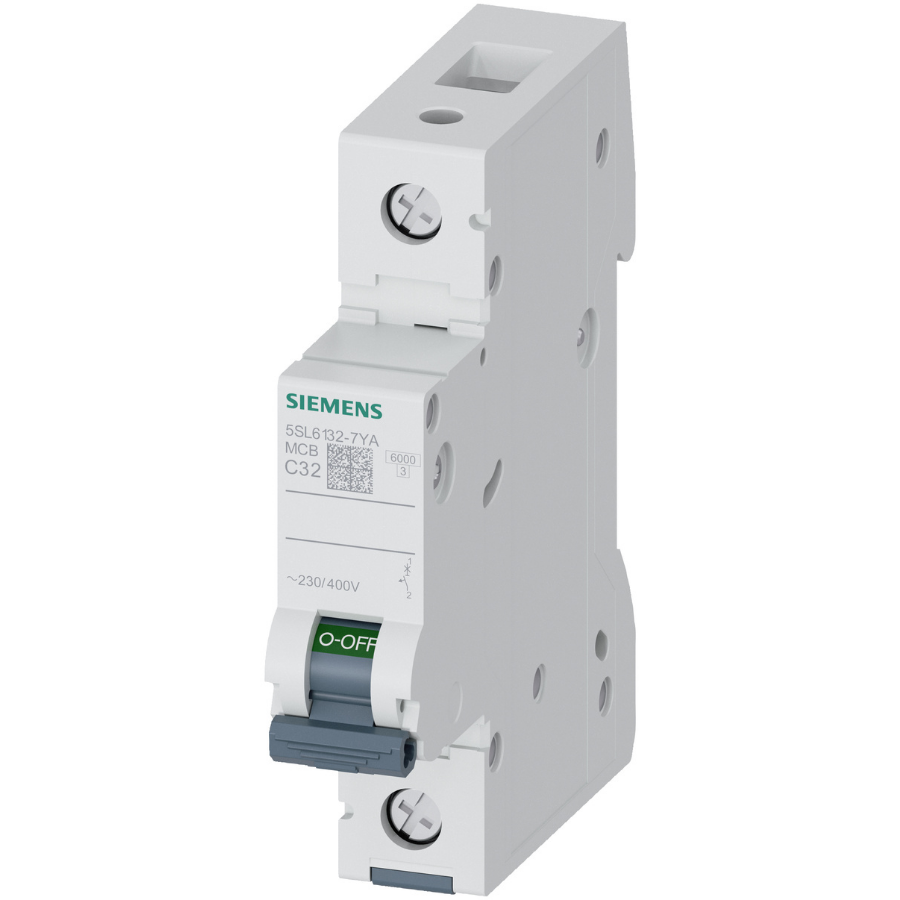Siemens 5SL6132-7YA 32A C Tipi 1 Kutup 6kA Otomatik Sigorta