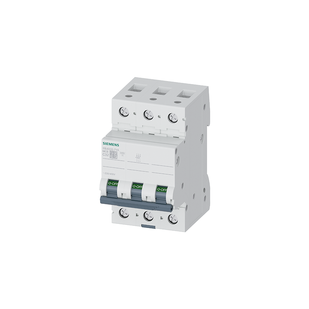 Siemens 5SL6332-7YA 32A C Tipi 3 Kutup 6kA Otomatik Sigorta